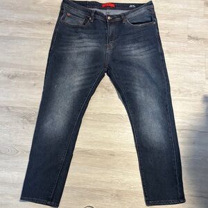 MBX Classic Dark Blue Men's Straight Jeans